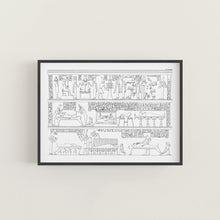 Load image into Gallery viewer, Osiris Funeral Room Egyptian Tomb Print No 5