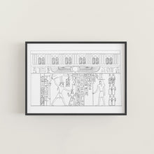 Load image into Gallery viewer, Ramesses Temple at Abu Simbel Egyptian Print No 7