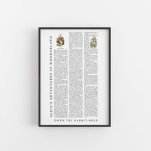 Load image into Gallery viewer, Alice's Adventures in Wonderland Text Print