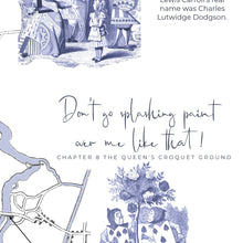 Load image into Gallery viewer, Alice's Adventures in Wonderland Map Print A3 A2