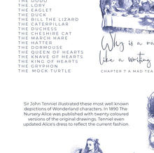 Load image into Gallery viewer, Alice's Adventures in Wonderland Map Print A3 A2