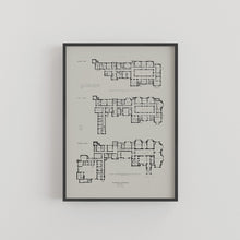 Load image into Gallery viewer, Bear Wood Architect's Floor Plan Print