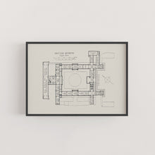 Load image into Gallery viewer, British Museum Upper Floor Plan Print