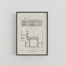 Load image into Gallery viewer, Montague House British Museum Blueprint