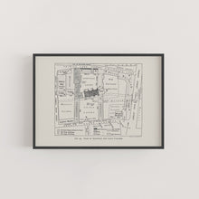Load image into Gallery viewer, Gonville and Caius College Cambridge Floor Plan Print