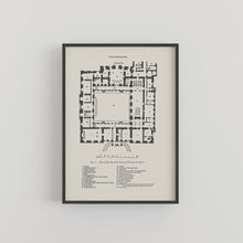 Load image into Gallery viewer, Chatsworth House Ground Floor Plan Print
