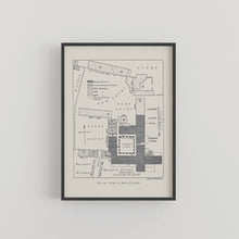 Load image into Gallery viewer, Jesus College Cambridge University College Floor Plan Print