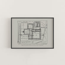 Load image into Gallery viewer, King's College 1440 Cambridge University Floor Plan Print