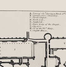 Load image into Gallery viewer, Canterbury Cathedral Floor Plan Print