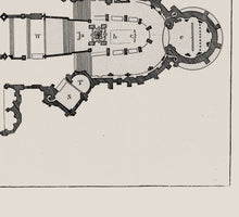 Load image into Gallery viewer, Canterbury Cathedral Floor Plan Print