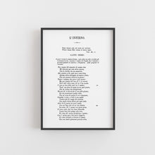 Load image into Gallery viewer, A5 Dante's Divine Comedy Inferno Book Page Print