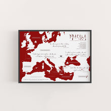 Load image into Gallery viewer, Dracula by Bram Stoker Infographic Print