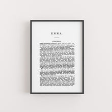 Load image into Gallery viewer, A5 Jane Austen Emma Book Page Print
