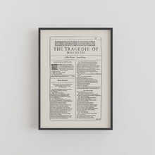 Load image into Gallery viewer, The Tragedy of Macbeth First Folio Print