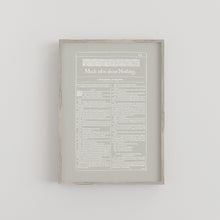 Load image into Gallery viewer, Much Ado About Nothing First Folio Print