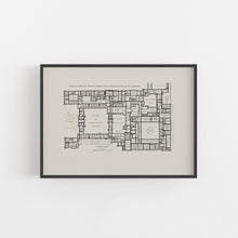 Load image into Gallery viewer, Hampton Court Palace Floor Plan Print