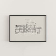 Load image into Gallery viewer, Palace of Westminster Floor Plan Print - Houses of Parliament Map
