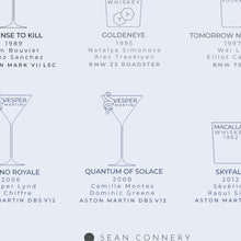 Load image into Gallery viewer, Vices and Villains in James Bond Films Print