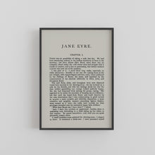 Load image into Gallery viewer, A5 Charlotte Bronte Jane Eyre Book Page Print