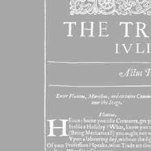 Load image into Gallery viewer, The Tragedy of Julius Caesar First Folio Print