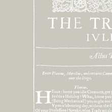 Load image into Gallery viewer, The Tragedy of Julius Caesar First Folio Print