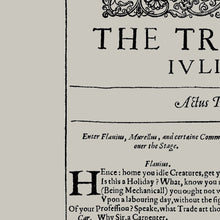 Load image into Gallery viewer, The Tragedy of Julius Caesar First Folio Print