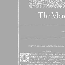 Load image into Gallery viewer, The Merchant of Venice First Folio Print