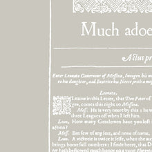 Load image into Gallery viewer, Much Ado About Nothing First Folio Print