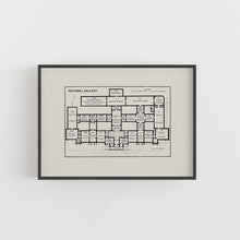 Load image into Gallery viewer, National Gallery London Floor Plan Print