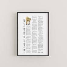 Load image into Gallery viewer, Squirrel Nutkin Beatrix Potter Print