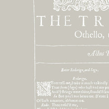 Load image into Gallery viewer, The Tragedy of Othello The Moor of Venice First Folio Print