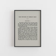 Load image into Gallery viewer, A5 Oscar Wilde Picture of Dorian Gray Book Page Print
