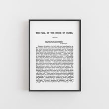 Load image into Gallery viewer, A5 Fall Of The House Of Usher Book Page Print