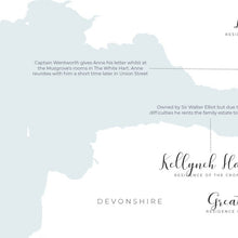Load image into Gallery viewer, Jane Austen Persuasion Infographic Map Print