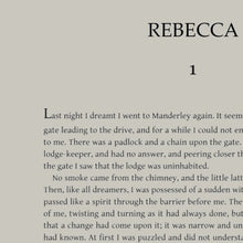 Load image into Gallery viewer, A5 Rebecca by Daphne du Maurier Book Page Print