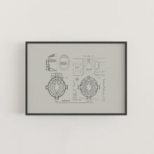 Load image into Gallery viewer, Royal Albert Hall 1915 Architect's Plan Art Print