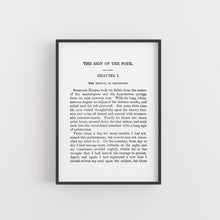 Load image into Gallery viewer, A5 Sign of Four Sherlock Holmes Book Page Print