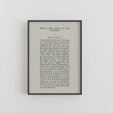 Load image into Gallery viewer, A5 H G Wells The War of the Worlds Book Page Print