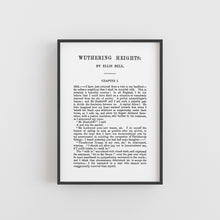 Load image into Gallery viewer, A5 Emily Bronte Wuthering Heights Book Page Print