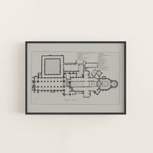 Load image into Gallery viewer, Canterbury Cathedral Floor Plan Print