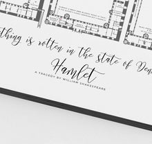 Load image into Gallery viewer, Hamlet Infographic Map Print
