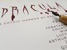 Load image into Gallery viewer, Dracula by Bram Stoker Infographic Print