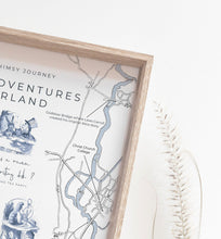 Load image into Gallery viewer, Alice's Adventures in Wonderland Map Portrait Print A4