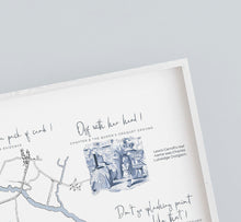 Load image into Gallery viewer, Alice's Adventures in Wonderland Map Landscape Print A4