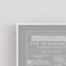Load image into Gallery viewer, Romantic Print Set of 3 Shakespeare's First Folio