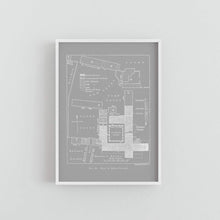Load image into Gallery viewer, Jesus College Cambridge University College Floor Plan Print