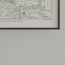 Load image into Gallery viewer, Trinity College Cambridge University Floor Plan Print