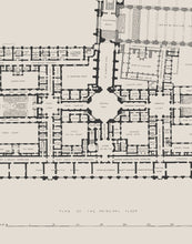 Load image into Gallery viewer, Palace of Westminster Floor Plan Print - Houses of Parliament Map