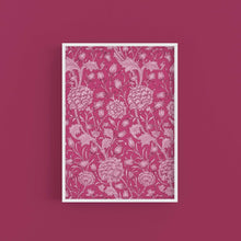 Load image into Gallery viewer, Wild Tulip William Morris Print, Sweet Lilac Pink Peacock