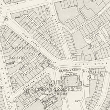 Load image into Gallery viewer, Seven Dials Soho London Vintage Street Map